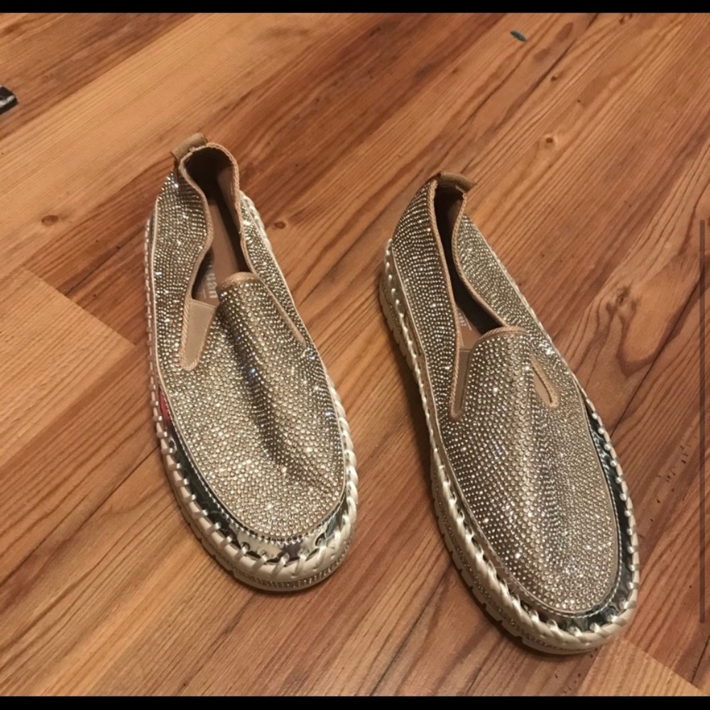 Rhinestone/ Bejeweled Slip on Shoes